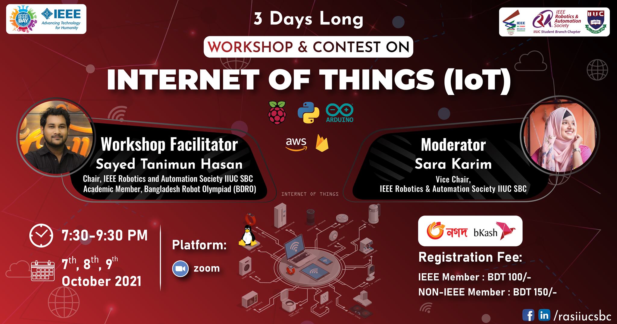 3 Days Long workshop on IoT