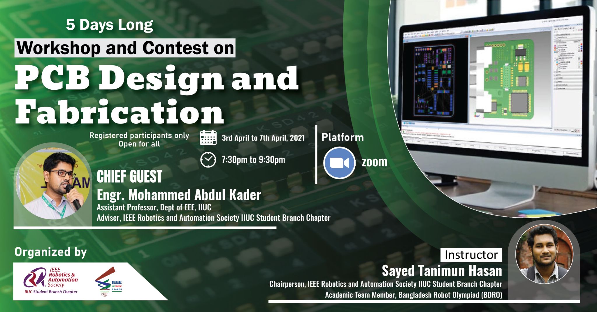 5 Days Long Workshop on "PCB Design and Fabrication"